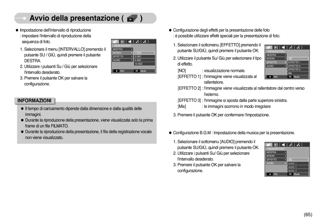 Samsung EC-L77ZZBBE/E1, EC-L77ZZBBA/DE, STC-L77B manual Utilizzare il pulsante Su/ Giù per selezionare il tipo 