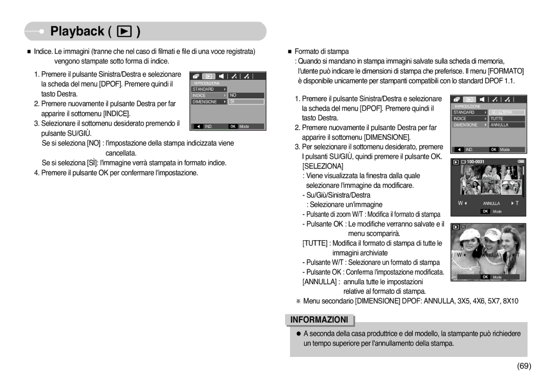 Samsung EC-L77ZZBBA/DE, EC-L77ZZBBE/E1, STC-L77B manual Pulsante SU/GIÙ, Seleziona 