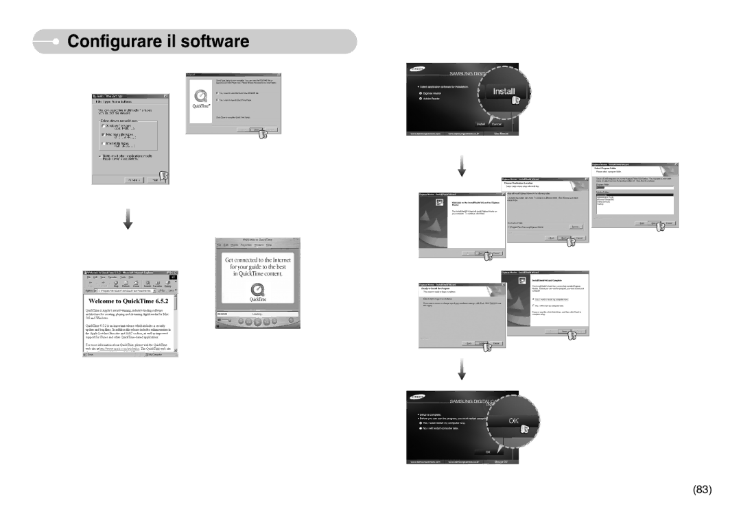 Samsung EC-L77ZZBBE/E1, EC-L77ZZBBA/DE, STC-L77B manual Configurare il software 