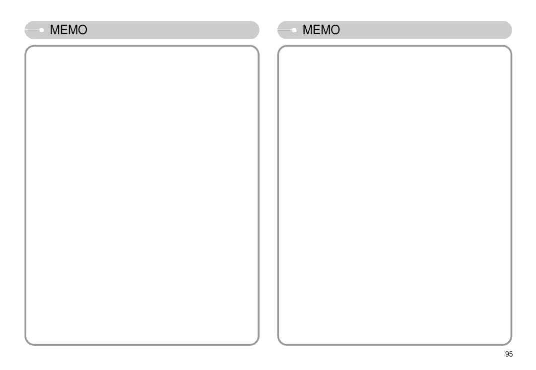 Samsung EC-L77ZZBBE/E1, EC-L77ZZBBA/E1, EC-L77ZZBBA/DE manual Memo 