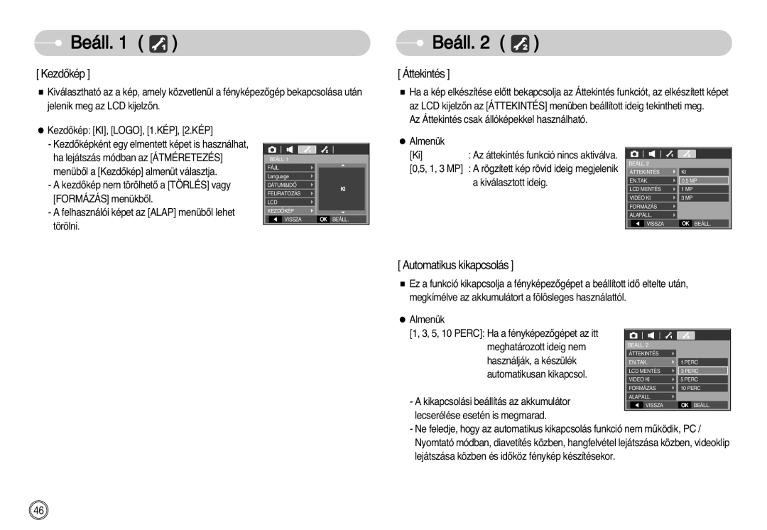 Samsung EC-L77ZZBBA/DE, EC-L77ZZBBE/E1, EC-L77ZZBBA/E1 manual KezdŒkép 