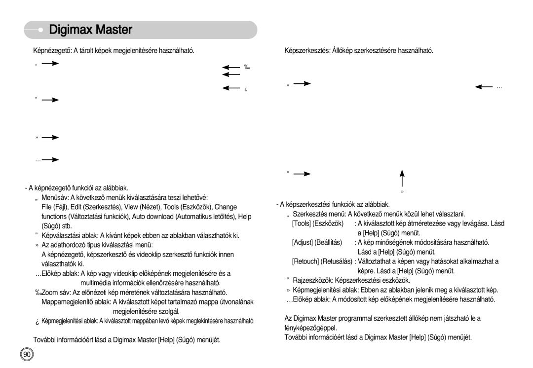 Samsung EC-L77ZZBBA/E1, EC-L77ZZBBE/E1, EC-L77ZZBBA/DE manual Digimax Master 