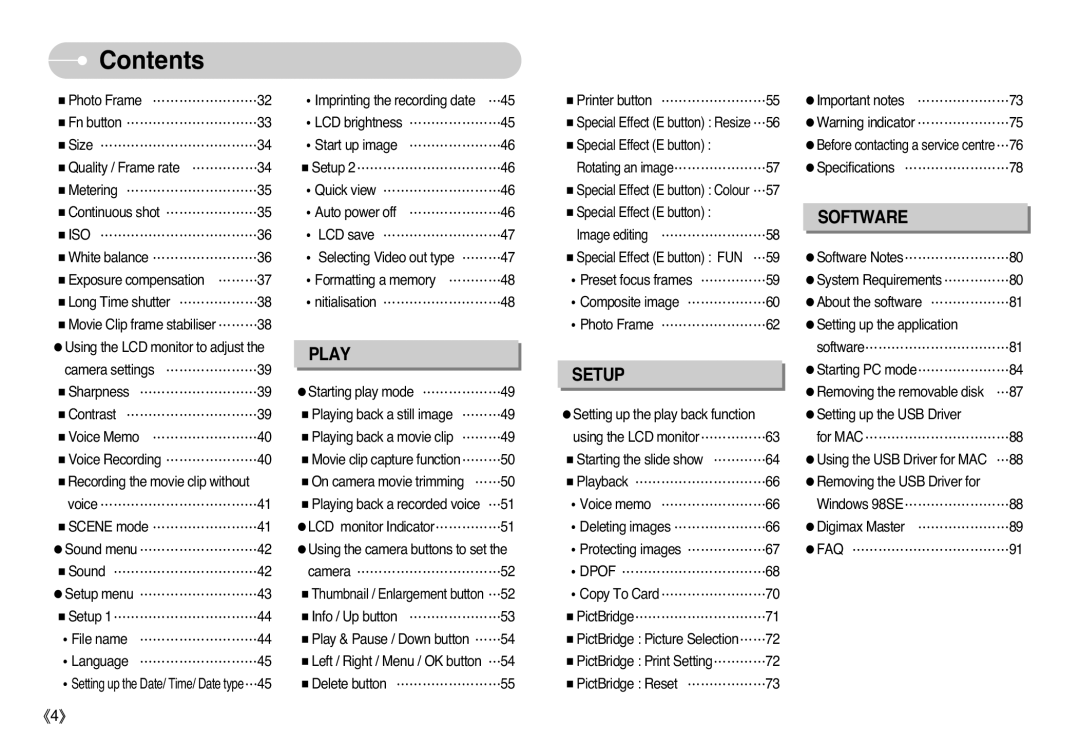 Samsung EC-L77ZZBBA/RU, EC-L77ZZBBE/E1, EC-L77ZZBBA/FR, EC-L77ZZBBA/E1, EC-L77ZZBBA/DE, STC-L77B, EC-L77ZZBBA/TW manual Play 