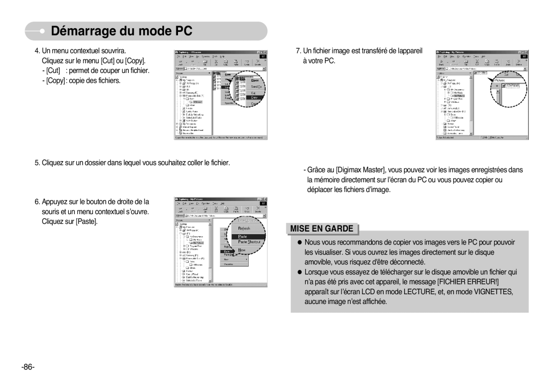 Samsung EC-L77ZZBBA/DE, EC-L77ZZBBE/E1, EC-L77ZZBBA/FR, EC-L77ZZBBA/E1 manual Mise EN Garde 