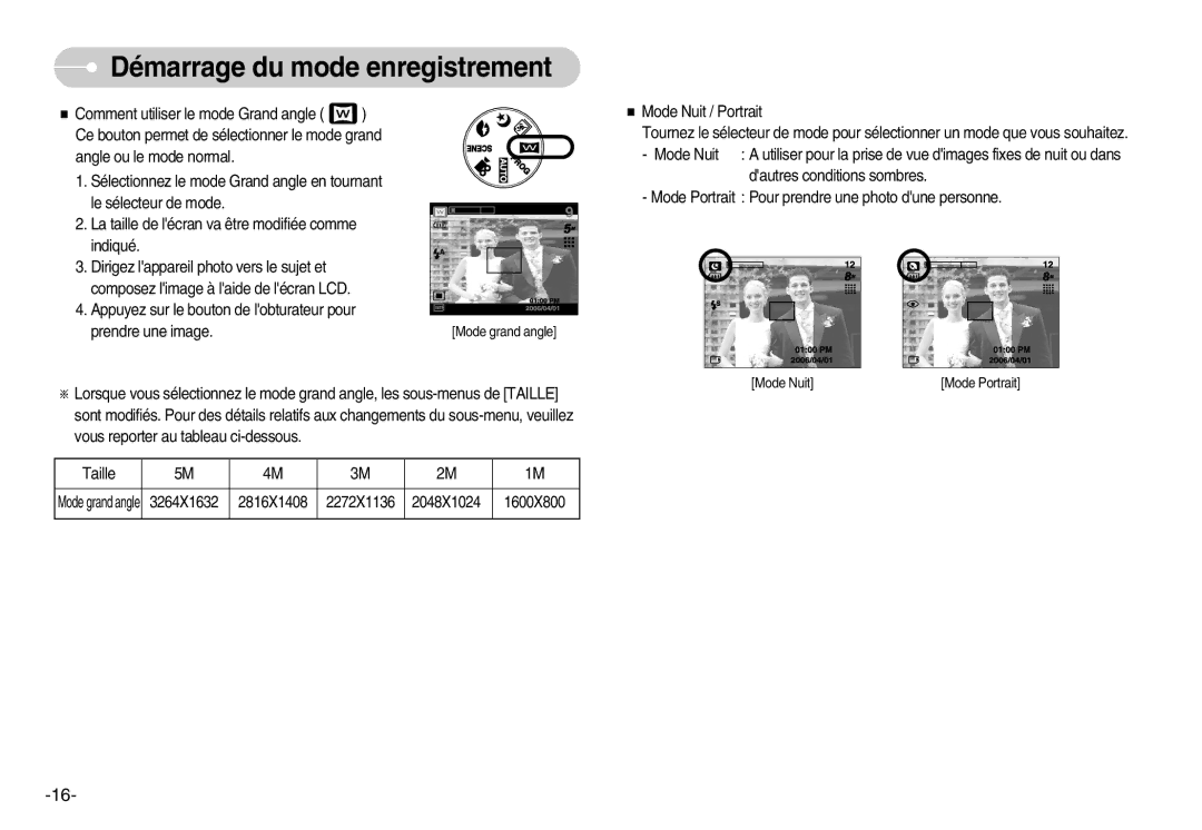 Samsung EC-L80ZZBBA/FR manual Mode Nuit 