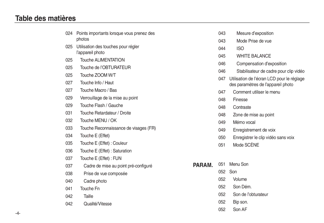 Samsung EC-L730ZSDA/E3, EC-L830ZR01KFR, EC-L830ZBBA/E1, EC-P83ZZSBA/FR, EC-L830ZRDA/E3, EC-L830ZRBA/E1 manual White Balance 