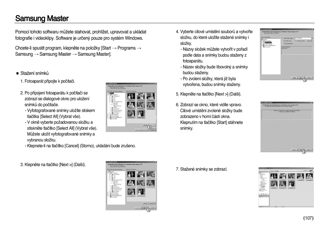 Samsung EC-L83ZZSDA/E3, EC-L83ZZBDA/E3 manual Samsung Master 