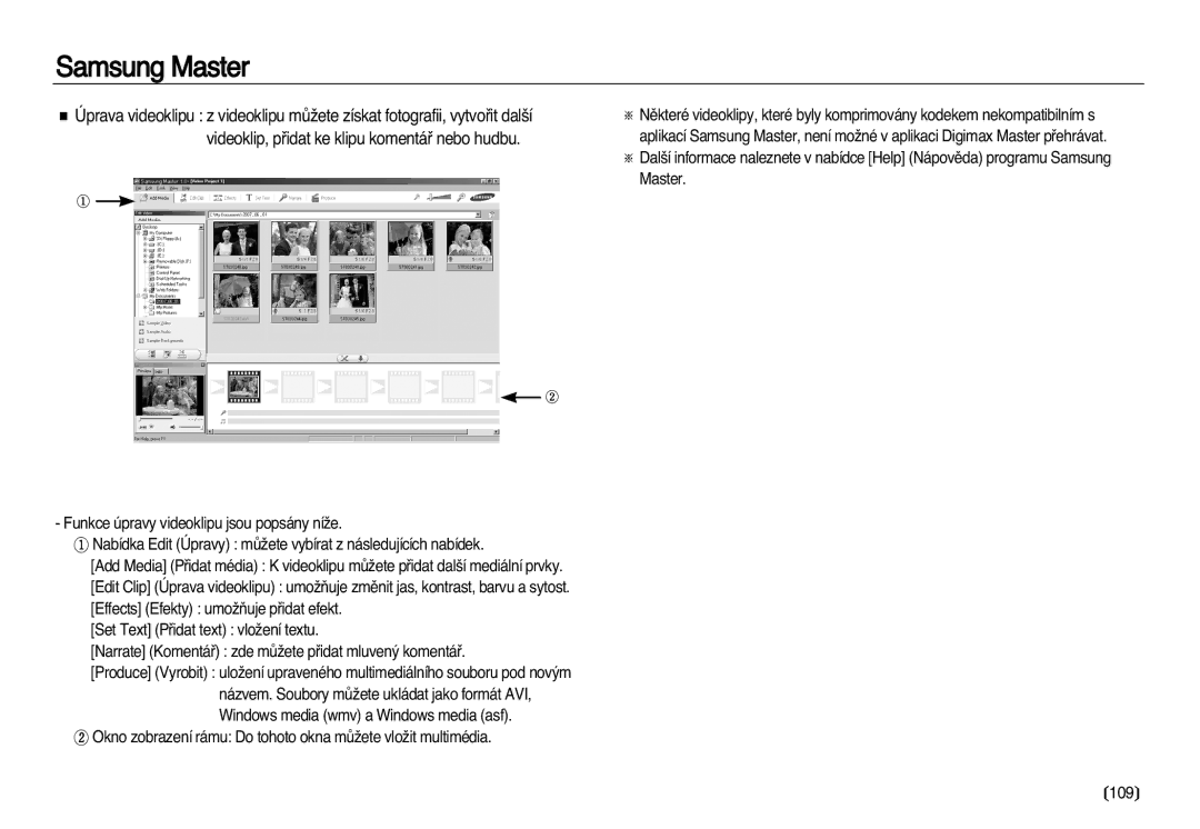 Samsung EC-L83ZZSDA/E3, EC-L83ZZBDA/E3 manual 109 