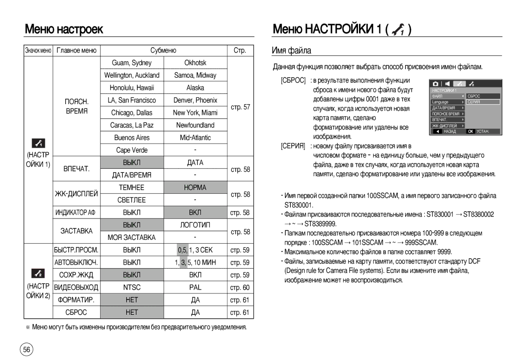 Samsung EC-L83ZZSBA/IN, EC-L83ZZSDA/E3, EC-L83ZZSBA/E2, EC-L83ZZRDA/E2, EC-L83ZZSBB/E1 manual ÅÂÌ˛ çÄëíêéâäà, ÀÏﬂ Ù‡ÈÎ‡ 