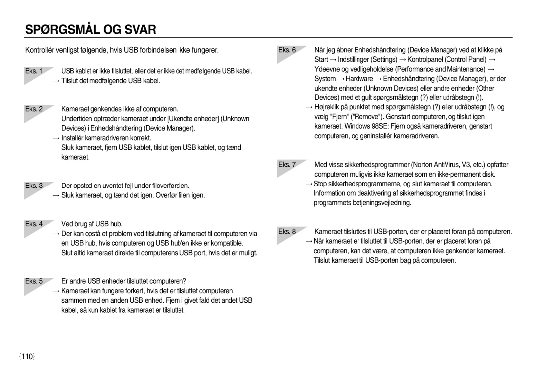 Samsung EC-L83ZZSBA/E2, EC-L83ZZSDA/E3, EC-L83ZZRDA/E2, EC-L83ZZSDA/E2, EC-L83ZZRBA/E2, EC-L83ZZBDA/E3 Spørgsmål OG Svar, 110 