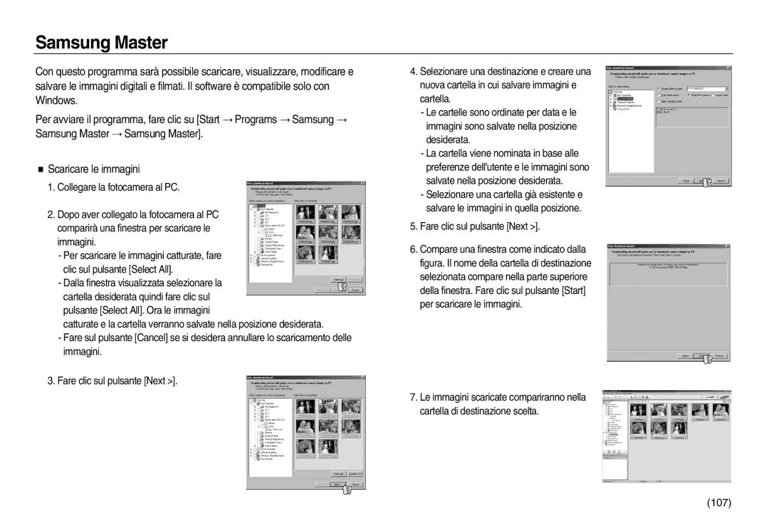 Samsung EC-L83ZZBBB/E1, EC-L83ZZSDA/E3, EC-L83ZZSBB/E1, EC-L83ZZRBA/E1, EC-L83ZZBDA/E3, EC-L83ZZSBA/IT Samsung Master, 107 