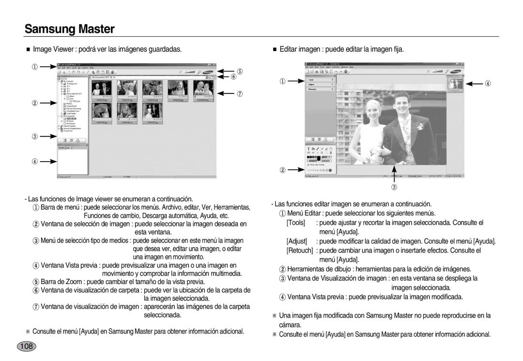 Samsung EC-L83ZZRBB/E1 manual Image Viewer podrá ver las imágenes guardadas, Editar imagen puede editar la imagen fija 