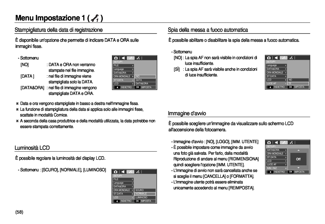 Samsung EC-L83ZZBDA/E3 Stampigliatura della data di registrazione, Spia della messa a fuoco automatica, Immagine davvio 
