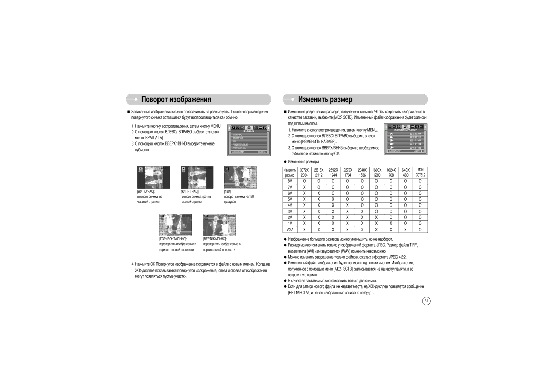 Samsung EC-L85ZZBBA/SP, EC-L85ZZBBB/SP manual Изображения, Меню Субменю и нажмите кнопку О, Могут появляться пустые участки 