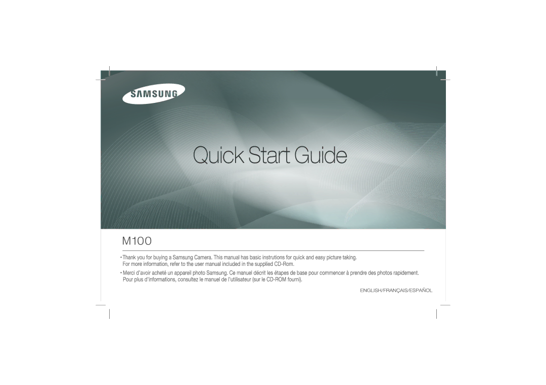 Samsung EC-M100ZSDB/E3, EC-M100ZSBB/FR, EC-M100ZSBF/E1, EC-M100ZSBE/E1, EC-M100ZSHB/E3 manual 