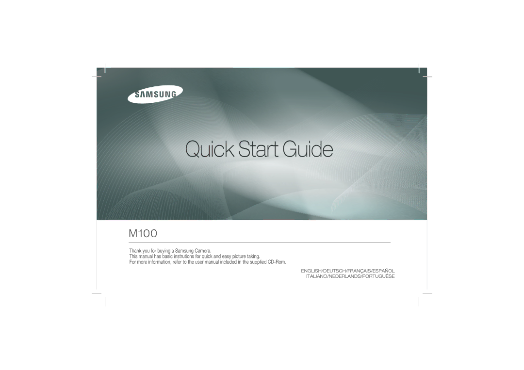 Samsung EC-M100ZSBF/E1, EC-M100ZSDB/E3, EC-M100ZBFB/IT, EC-M100ZSFB/IT, EC-M100ZSBE/E1, EC-M100ZSBB/IT manual 