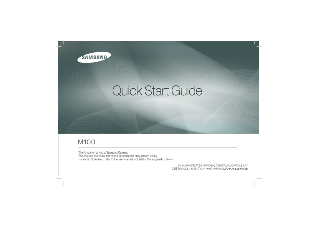 Samsung EC-M100ZSDB/E3, EC-M100ZSBB/FR, EC-M100ZSBF/E1, EC-M100ZSBE/E1, EC-M100ZSHB/E3 manual 