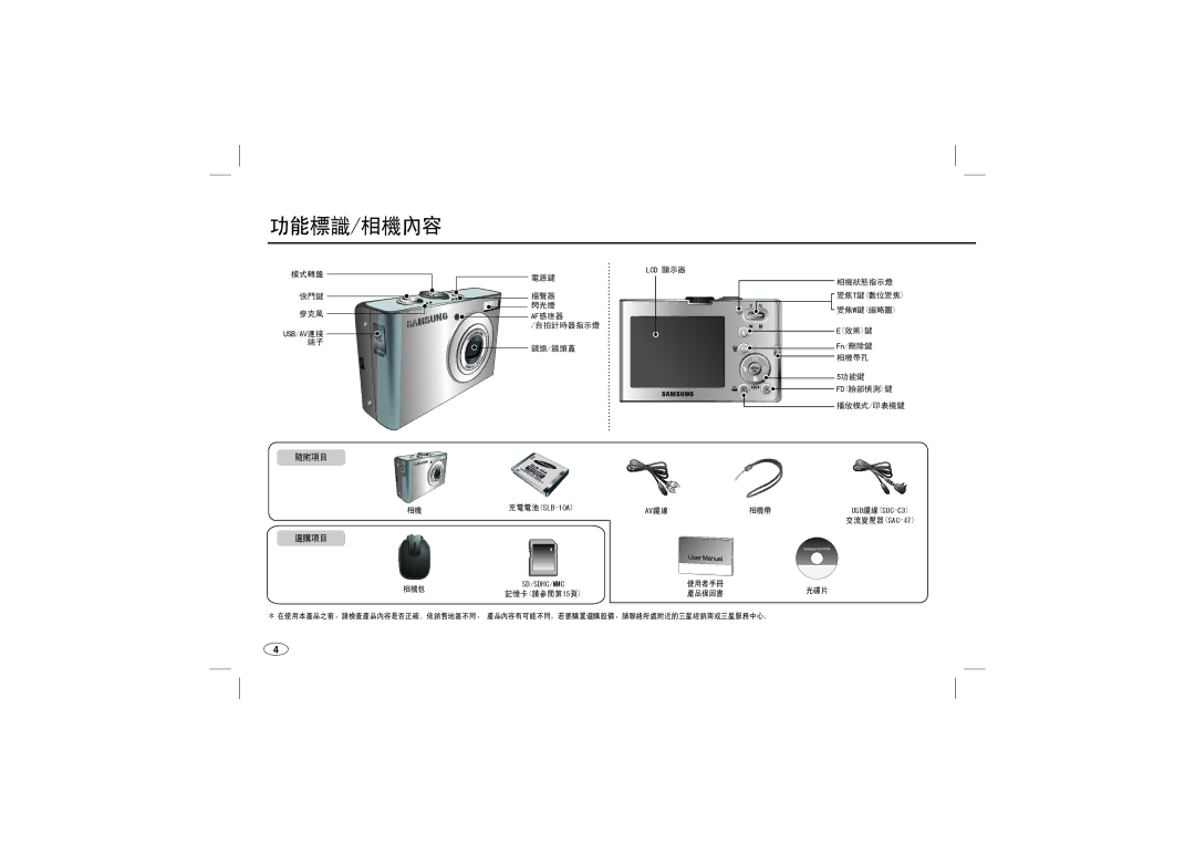 Samsung EC-M100ZSHB/E3, EC-M100ZSBB/FR, EC-M100ZSDB/E3, EC-M100ZSBC/FR, EC-M100ZSFC/FR, EC-M100ZSBF/E1 manual 功能標識/相機內容 