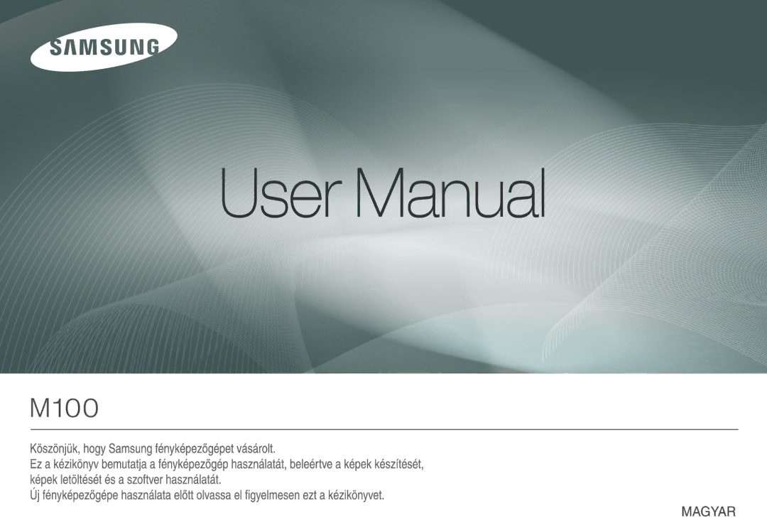 Samsung EC-M100ZSDB/E3, EC-M100ZSBB/FR, EC-M100ZSBF/E1, EC-M100ZSBE/E1, EC-M100ZSHB/E3 manual 