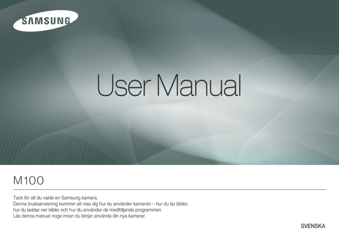 Samsung EC-M100ZSBB/E2, EC-M100ZSDB/E3 manual 