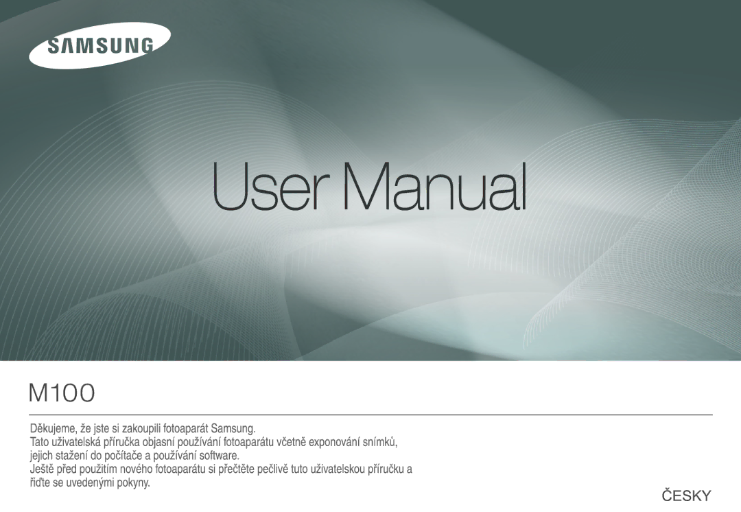 Samsung EC-M100ZSDB/E3 manual 