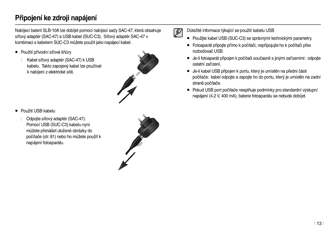 Samsung EC-M100ZSDB/E3 manual 13 m 