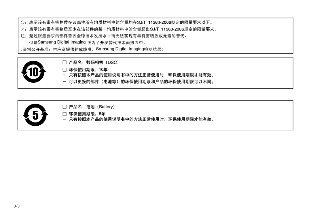 Samsung EC-M110ZSBB/FR, EC-M110ZSDB/E3, EC-M110ZSBE/E1, EC-M110ZSBF/E1 manual （资料公开基准：供应商提供的成绩书，Samsung Digital Imaging检测结果） 