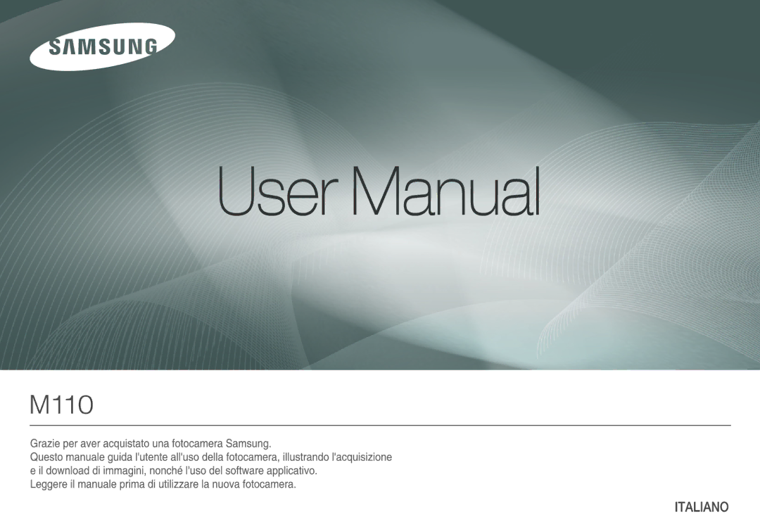 Samsung EC-M110ZSBB/IT, EC-M110ZSDB/E3, EC-M110ZSBE/E1, EC-M110ZSBF/E1 manual 