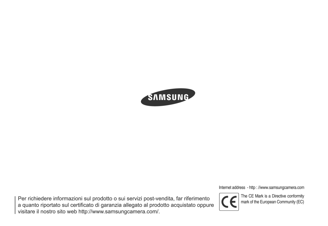 Samsung EC-M110ZSBF/E1, EC-M110ZSDB/E3, EC-M110ZSBB/IT, EC-M110ZSBE/E1 manual 