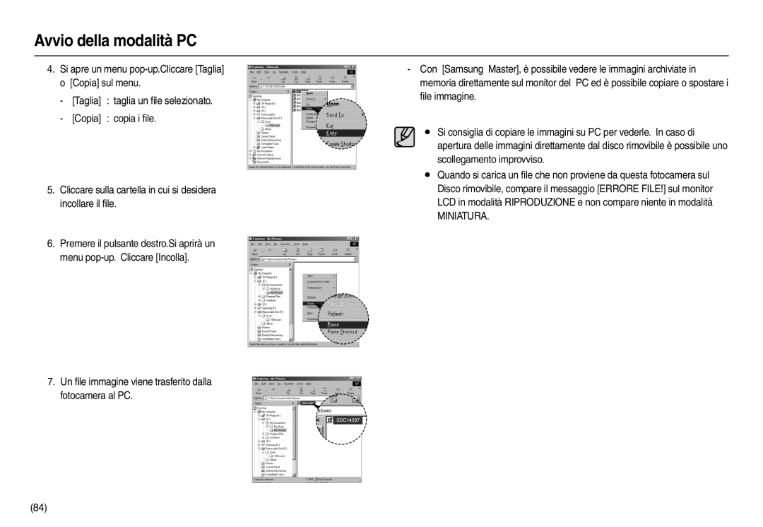 Samsung EC-M110ZSBB/IT, EC-M110ZSDB/E3, EC-M110ZSBE/E1, EC-M110ZSBF/E1 manual Miniatura 