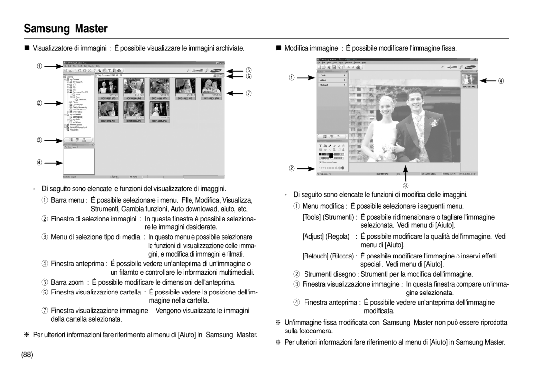 Samsung EC-M110ZSBB/IT, EC-M110ZSDB/E3, EC-M110ZSBE/E1 manual Barra zoom É possibile modiﬁcare le dimensioni dellanteprima 