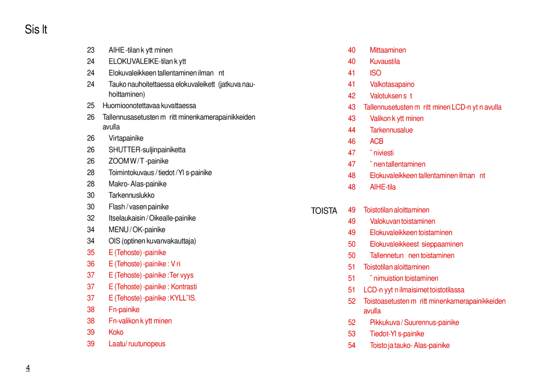 Samsung EC-M110ZSDB/E3 manual Toistotilan aloittaminen, Valokuvan toistaminen, Äänimuistion toistaminen 