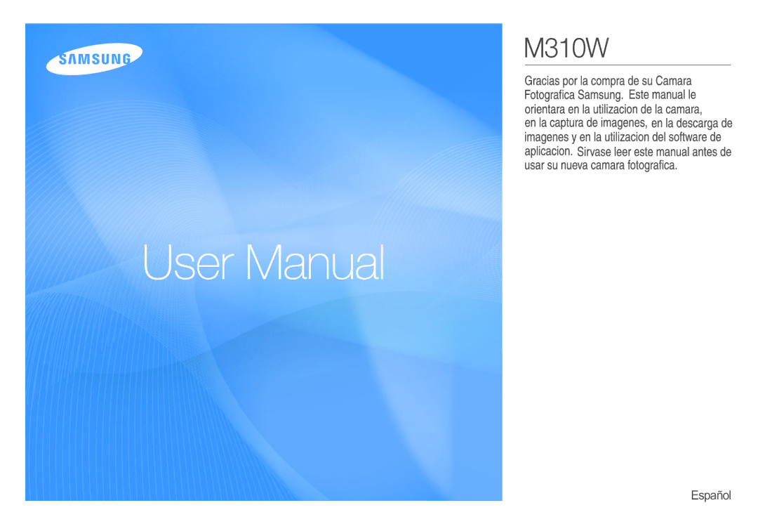 Samsung EC-M310WSBA/ES, EC-M310WNBA/ES, EC-M310WABA/ES manual Español 