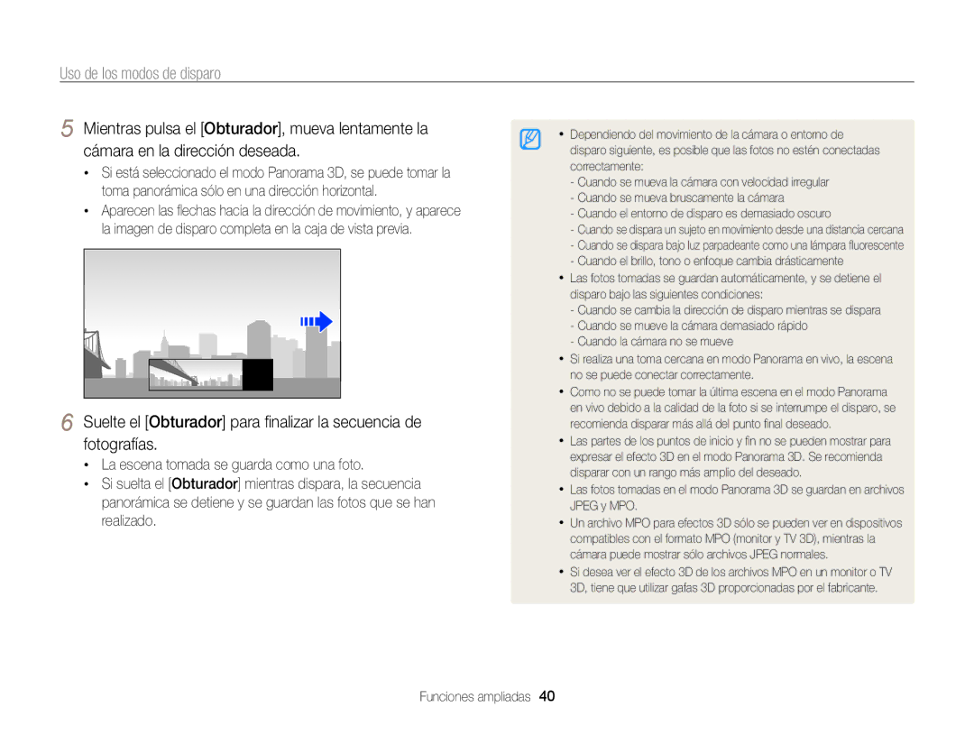 Samsung EC-MV800ZBPWE1, EC-MV800ZBPRE1, EC-MV800ZBPBE1 manual Uso de los modos de disparo 