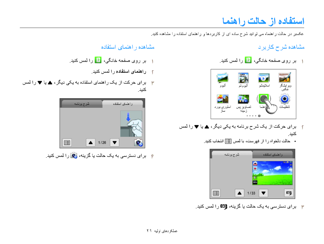 Samsung EC-MV800ZDPWIR, EC-MV800ZDPBME, EC-MV800ZDPRME امنهار تلاح زا هدافتسا, هدافتسا یامنهار هدهاشم, دربراک حرش هدهاشم 