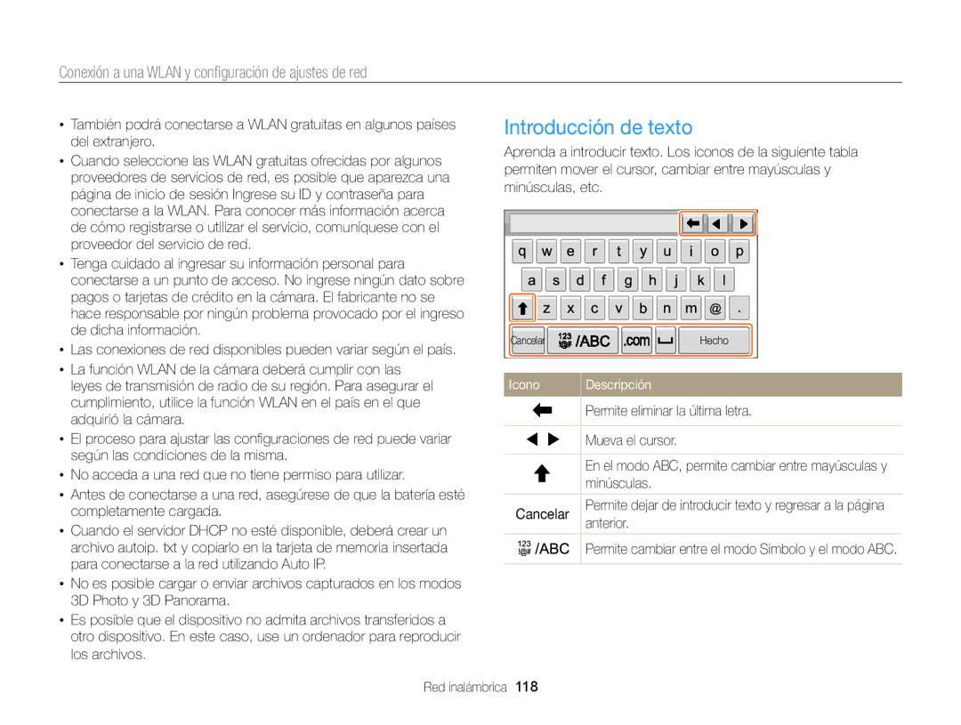 Samsung EC-MV900FDPBME, EC-MV900FBPWE1, EC-MV900FBPBE1, EC-MV900FDPWME, EC-MV900FDPPME manual Introducción de texto 