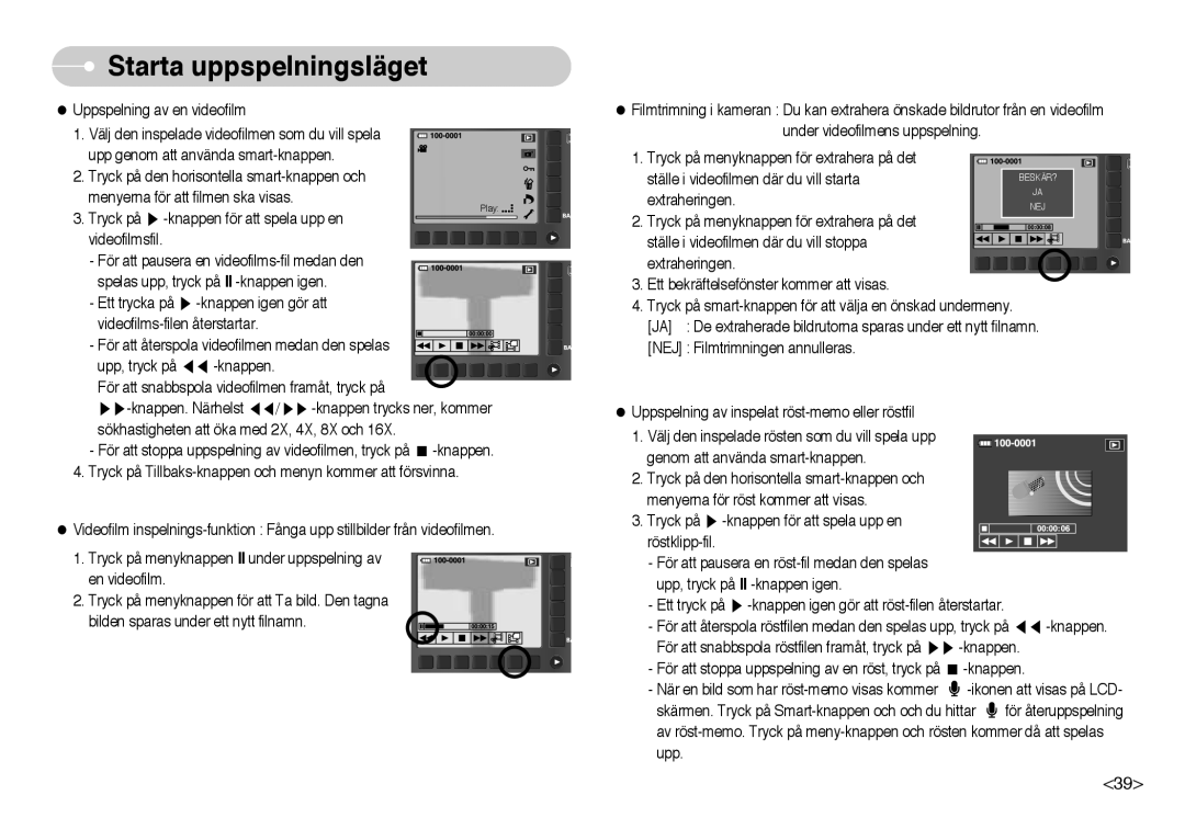 Samsung EC-NV10ZBBA/FI, EC-NV10ZBBL/E1, EC-NV10ZBBC/E2, EC-NV10ZBBB/E2, EC-NV10ZBBD/E2, EC-NV10ZBBF/E2 manual Extraheringen 