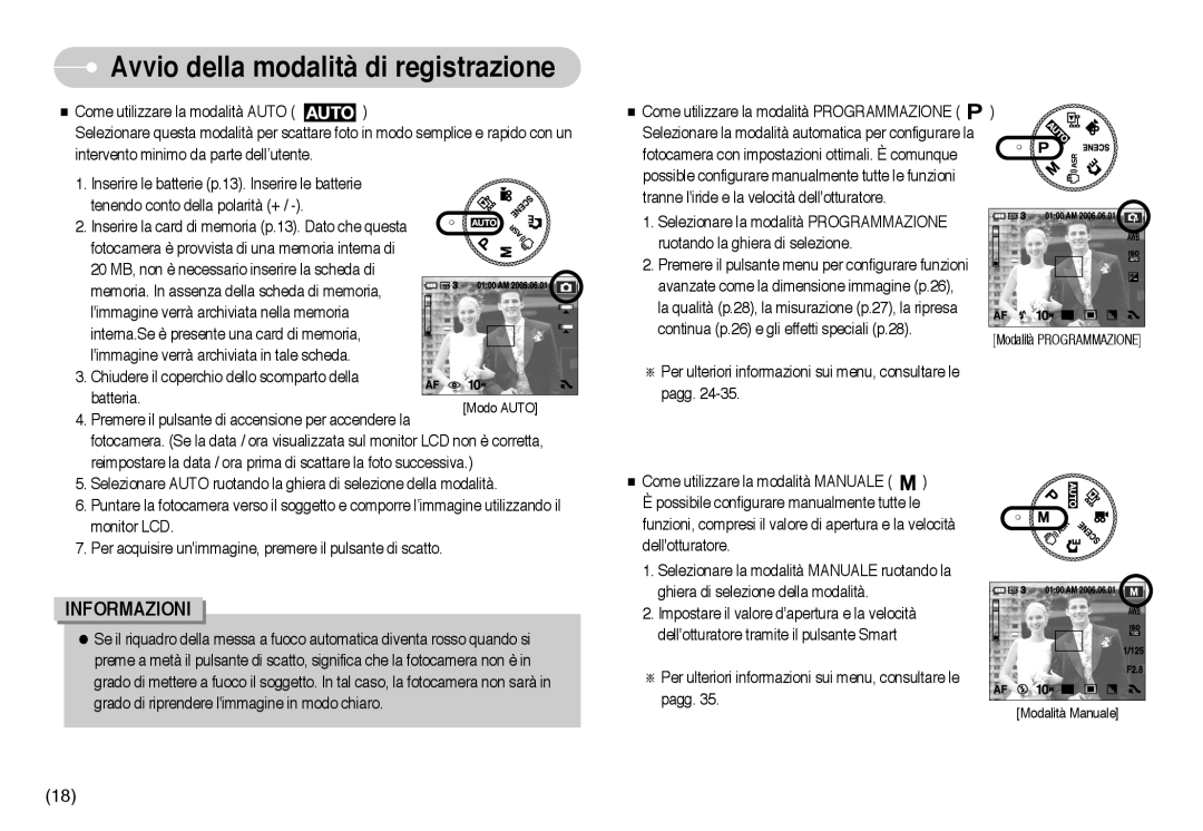 Samsung EC-NV10ZBBD/E1, EC-NV10ZBBL/E1, EC-NV10ZBBC/E2, EC-NV10ZBBB/IT, EC-NV10ZBBC/IT Avvio della modalità di registrazione 