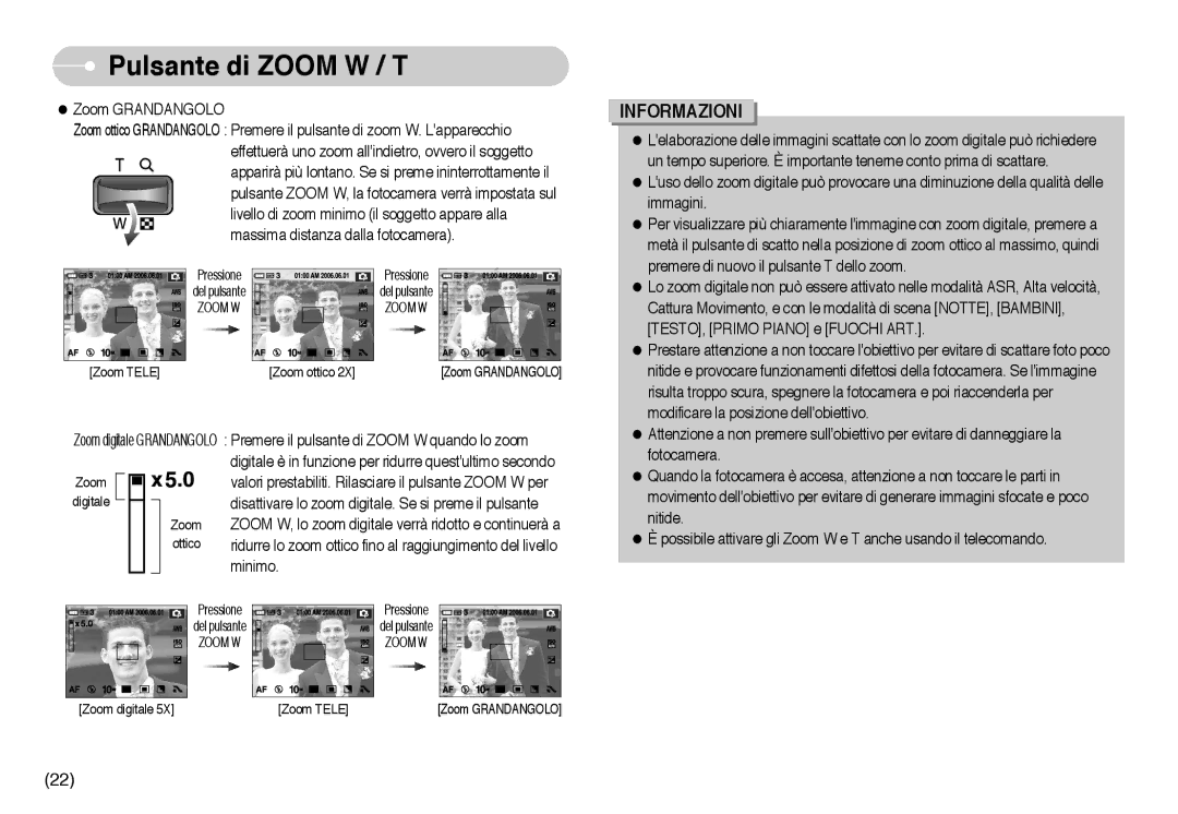 Samsung EC-NV10ZBBA/IT, EC-NV10ZBBL/E1, EC-NV10ZBBD/E1, EC-NV10ZBBC/E2, EC-NV10ZBBB/IT, EC-NV10ZBBC/IT Zoom Tele Zoom ottico 