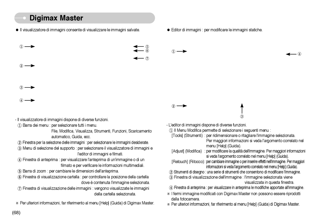 Samsung EC-NV10ZBBB/IT, EC-NV10ZBBL/E1, EC-NV10ZBBD/E1, EC-NV10ZBBC/E2, EC-NV10ZBBC/IT, EC-NV10ZBBA/IT manual Digimax Master 