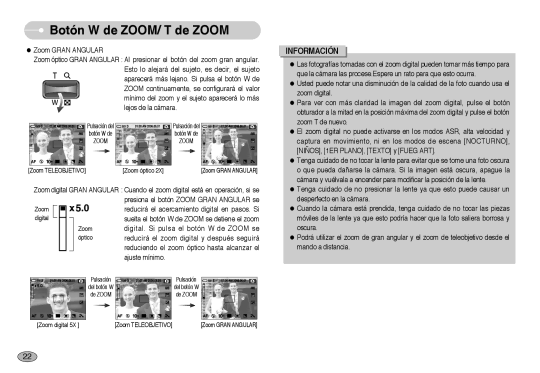 Samsung EC-NV10ZBBB/E1, EC-NV10ZBBL/E1, EC-NV10ZBBD/E1, EC-NV10ZSBA/E1, EC-NV10ZBBP/E1, EC-NV10ZBBA/PT manual Zoom digital 