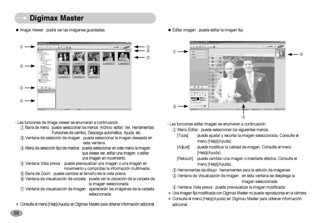 Samsung EC-NV10ZTBA/E1, EC-NV10ZBBL/E1, EC-NV10ZBBD/E1, EC-NV10ZSBA/E1, EC-NV10ZBBP/E1, EC-NV10ZBBA/PT manual Digimax Master 