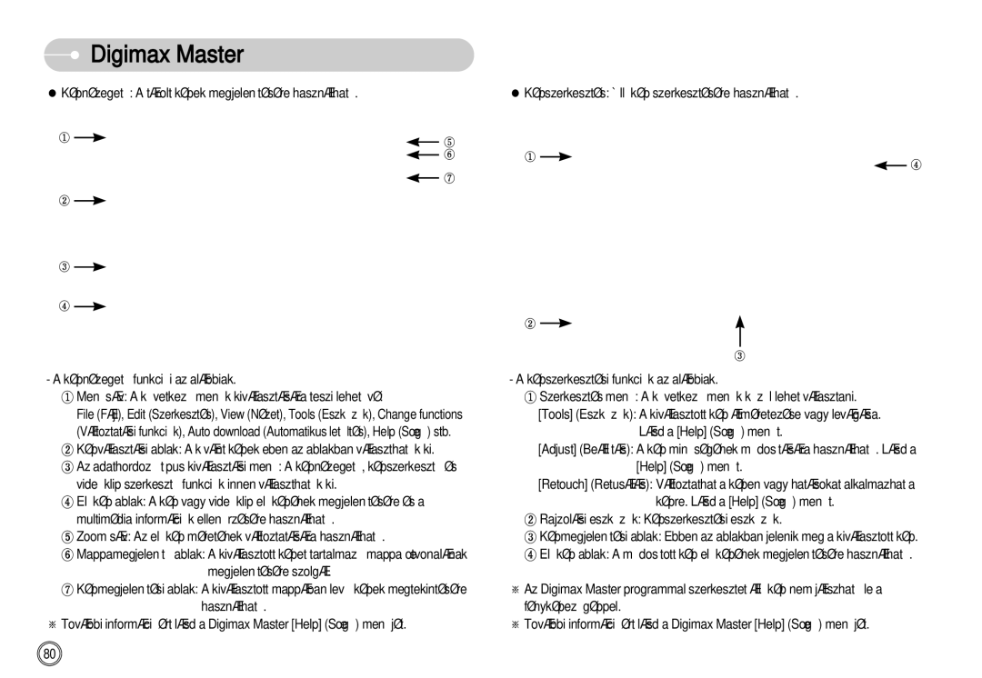 Samsung EC-NV11ZBDA/DE, EC-NV11ZBBA/FR, EC-NV11ZBBA/E1, EC-NV11ZBBC/E2, EC-NV11ZBBB/E2 manual Digimax Master 