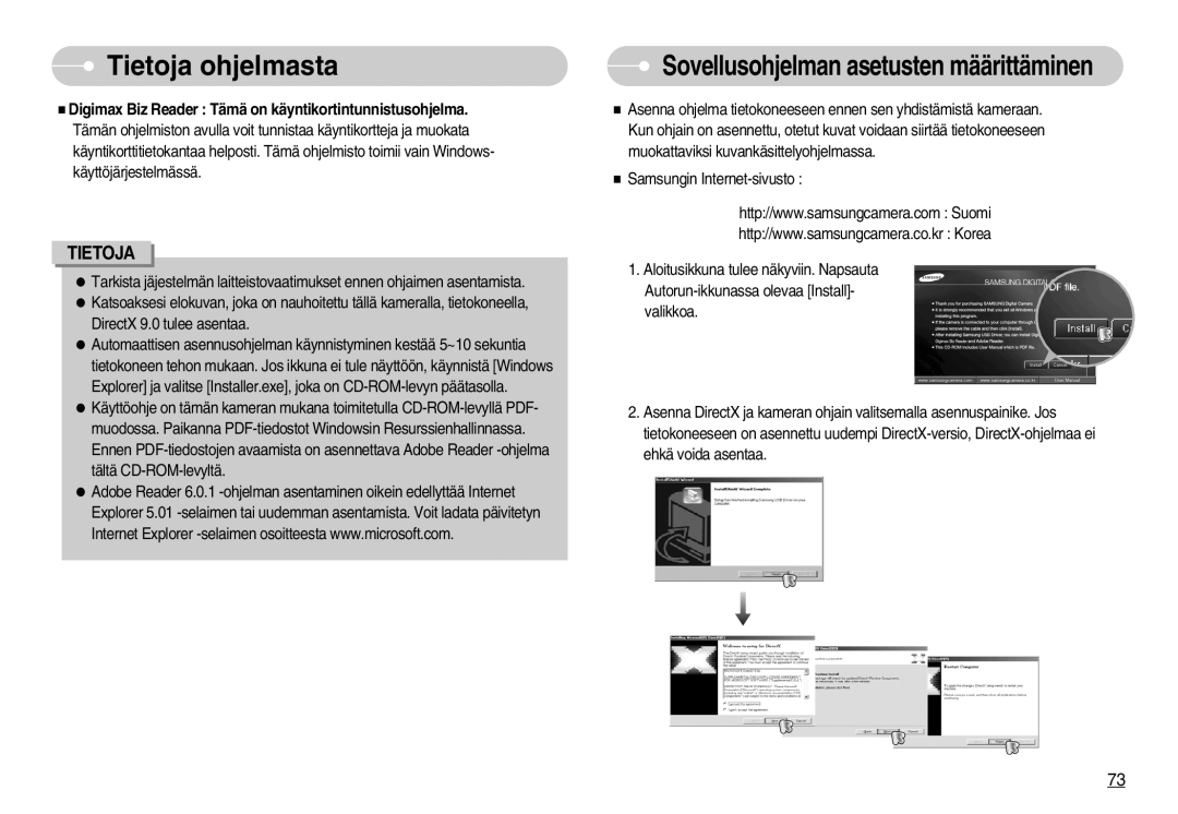 Samsung EC-NV11ZBBB/E2, EC-NV11ZBDA/DE, EC-NV11ZBBC/E2 manual Sovellusohjelman asetusten määrittäminen 