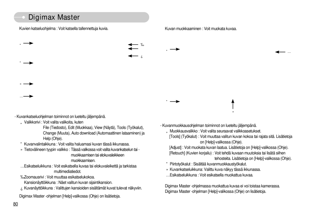 Samsung EC-NV11ZBDA/DE, EC-NV11ZBBC/E2, EC-NV11ZBBB/E2 manual Digimax Master 