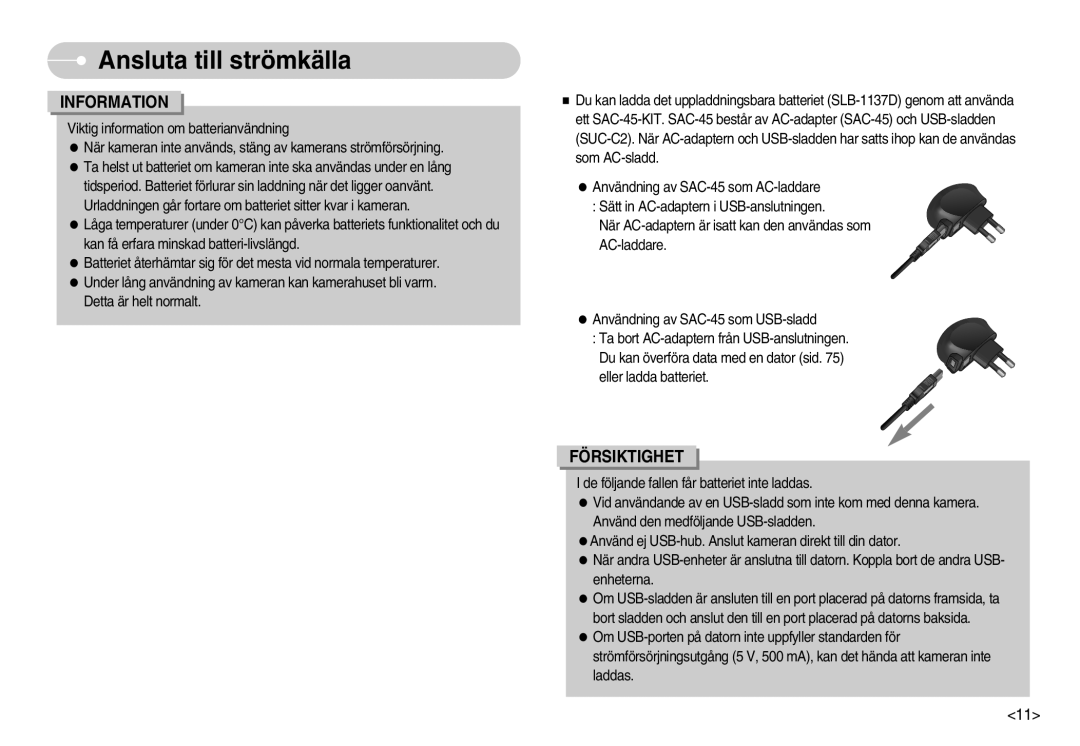 Samsung EC-NV11ZBDA/DE, EC-NV11ZBBC/E2, EC-NV11ZBBB/E2 manual Information 