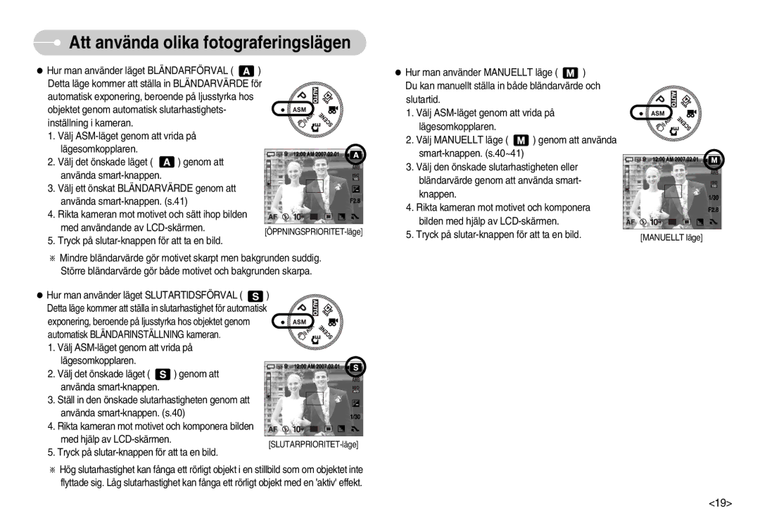 Samsung EC-NV11ZBBB/E2, EC-NV11ZBDA/DE, EC-NV11ZBBC/E2 manual Tryck på slutar-knappen för att ta en bild 