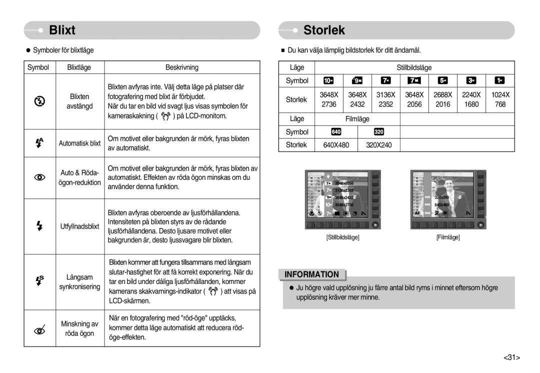 Samsung EC-NV11ZBBB/E2, EC-NV11ZBDA/DE, EC-NV11ZBBC/E2 manual Storlek 