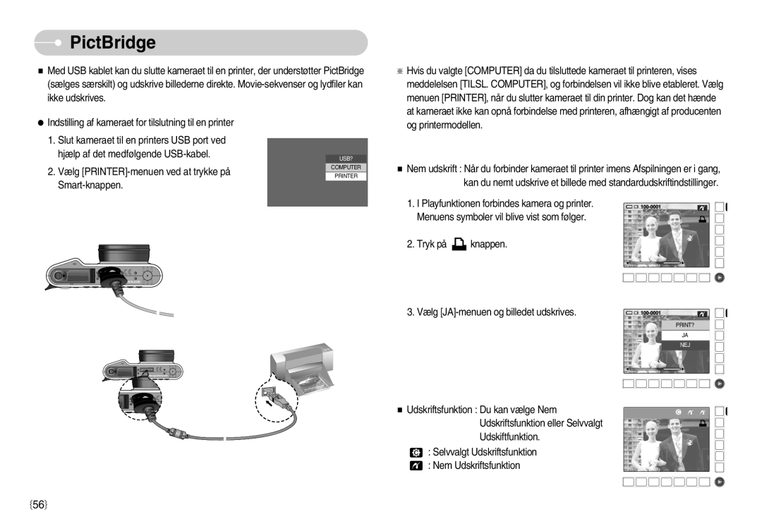 Samsung EC-NV11ZBDA/DE, EC-NV11ZBBC/E2, EC-NV11ZBBB/E2 manual PictBridge 