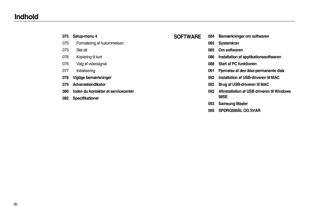 Samsung EC-NV15ZSBA/E2, EC-NV15ZBBA/E2, EC-NV15ZSDA/E3 manual Software 